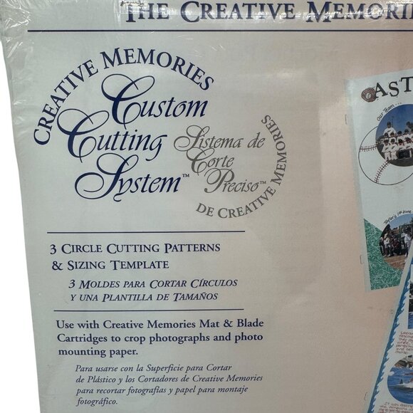 Creative Memories Custom Cutting System Kit With 3 Circle Patterns & Sizing Temp - Picture 2 of 3